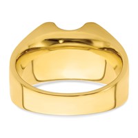 IBGoodman 14K Two-Tone Polished and Satin Men's Ring Mounting view 5