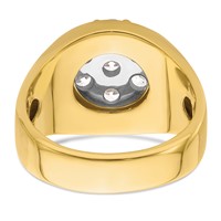 IBGoodman 14K Two-Tone 1.38 Carat Lab Grown Diamond VS SI+ G+ Complete Men's Cluster Ring view 5