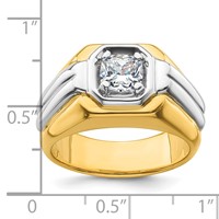 IBGoodman 14K Two-tone Polished Men's Ring Mounting view 3