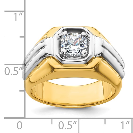 IBGoodman 14k Two-tone Polished Men's Ring Mounting