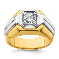 IBGoodman 14K Two-tone Polished Men's Ring Mounting view 1