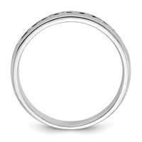 IBGoodman 14K White Gold 0.25 Carat Lab Grown Diamond VS SI+ G+ Nine Stone Complete Polished Men's Ring view 2