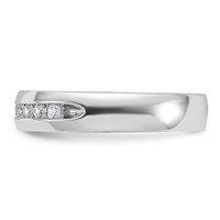 IBGoodman 14K White Gold 0.25 Carat Lab Grown Diamond VS SI+ G+ Nine Stone Complete Polished Men's Ring view 3