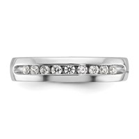 IBGoodman 14K White Gold 0.25 Carat Lab Grown Diamond VS SI+ G+ Nine Stone Complete Polished Men's Ring view 4