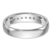 IBGoodman 14K White Gold 0.25 Carat Lab Grown Diamond VS SI+ G+ Nine Stone Complete Polished Men's Ring view 5
