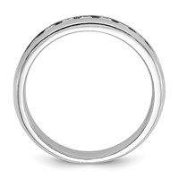 IBGoodman 14K White Gold 0.50 Carat Lab Grown Diamond VS SI+ G+ Nine Stone Complete Polished Men's Ring view 2