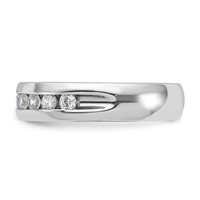 IBGoodman 14K White Gold 0.50 Carat Lab Grown Diamond VS SI+ G+ Nine Stone Complete Polished Men's Ring view 3