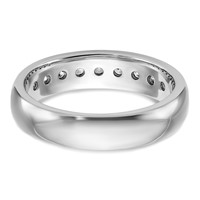IBGoodman 14K White Gold 0.50 Carat Lab Grown Diamond VS SI+ G+ Nine Stone Complete Polished Men's Ring view 5