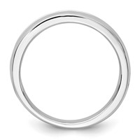 IBGoodman 14K White Gold Polished Nine Stone Men's Ring Mounting view 2