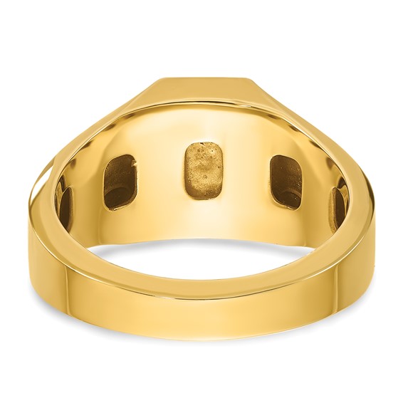 IB Goodman 14k Mens Octagon Ruby Doublet Stone Complete Ring