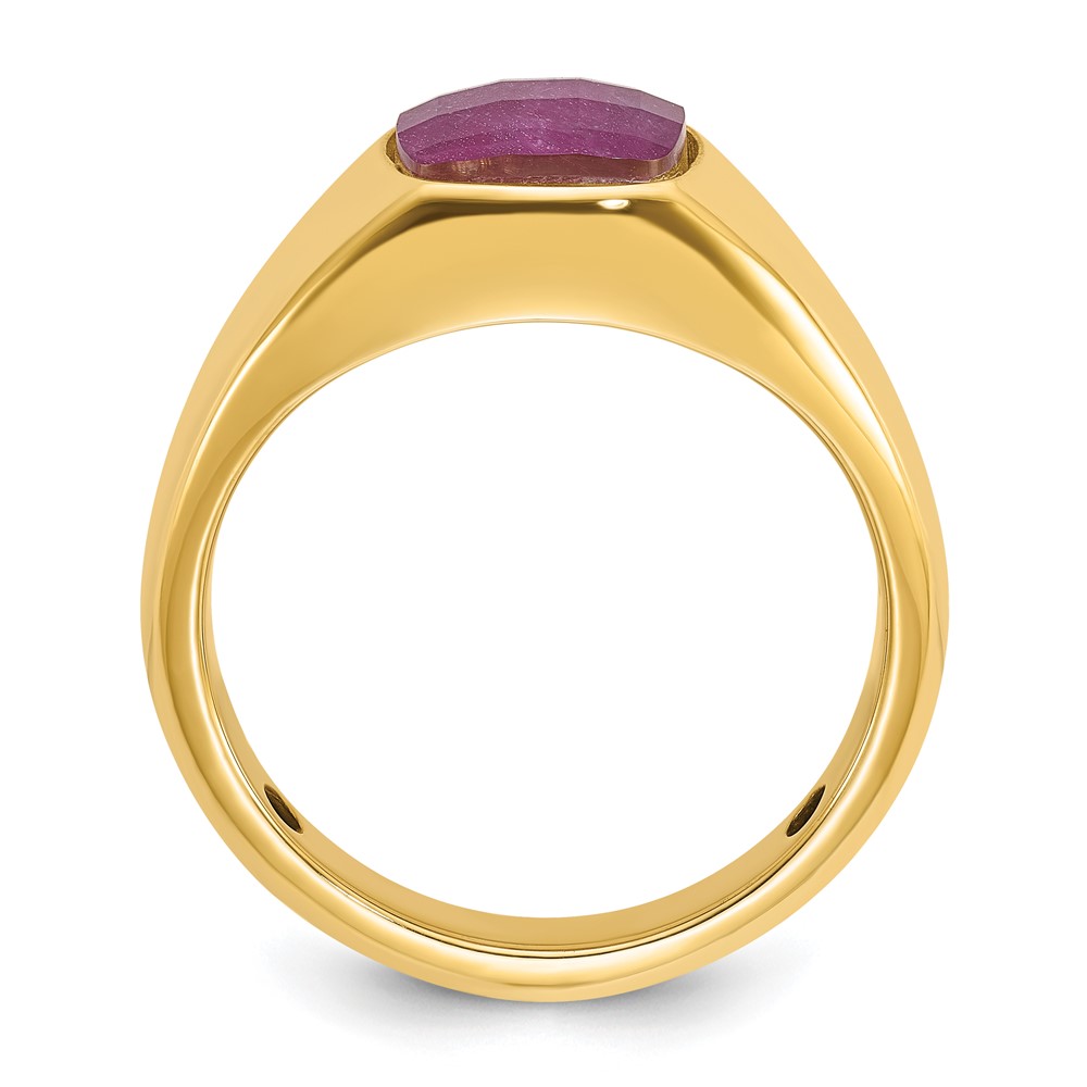 10k IBGoodman Men's Ruby Doublet Stone Complete Ring (B52130-0YCR)
