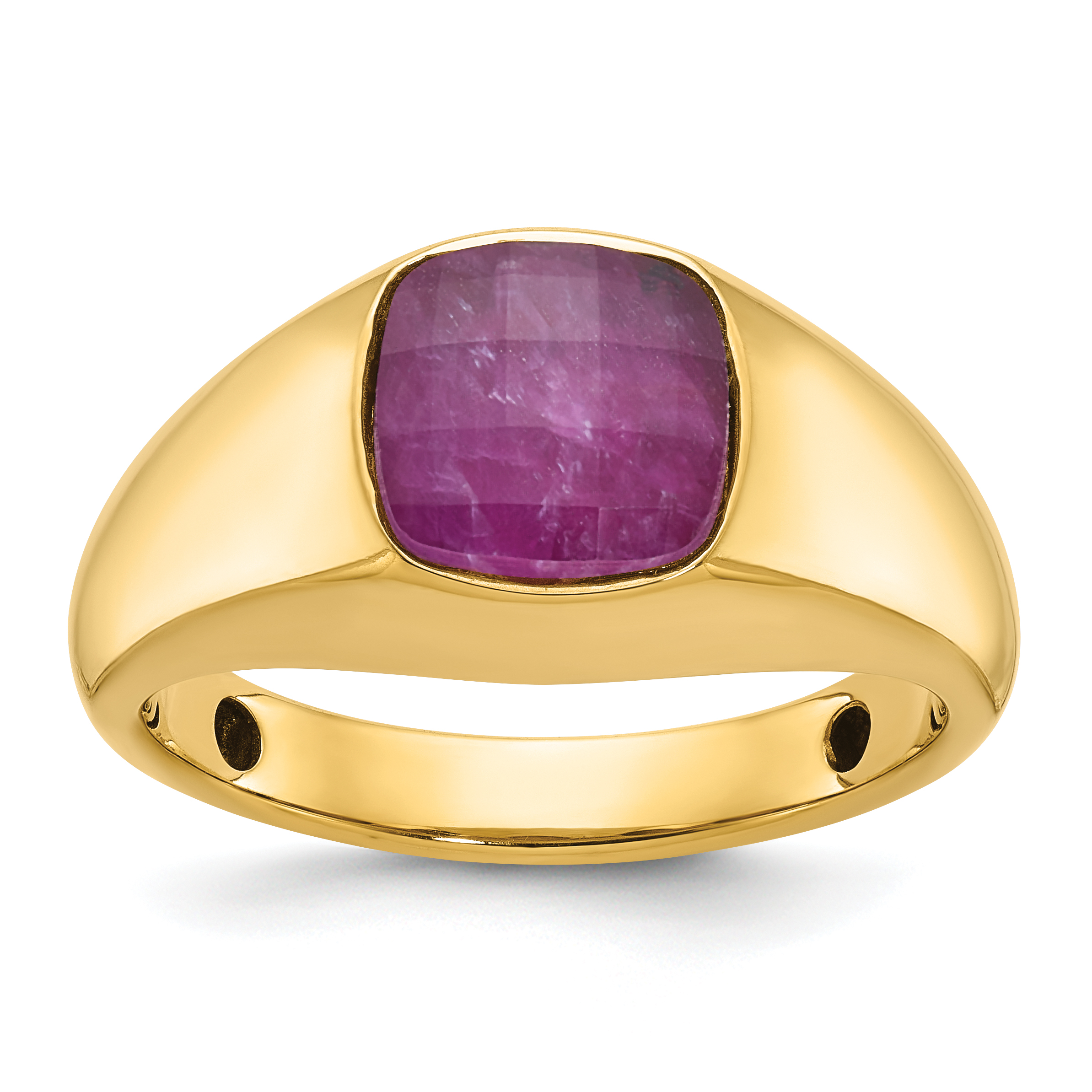 10k IBGoodman Men's Ruby Doublet Stone Complete Ring (B52130-0YCR)