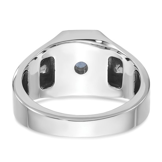 IBGoodman Men's Gemstone Doublet Stone & Diamond Rings