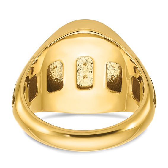 IBGoodman Men's w/Black Rhodium Ruby Doublet Stone Rings