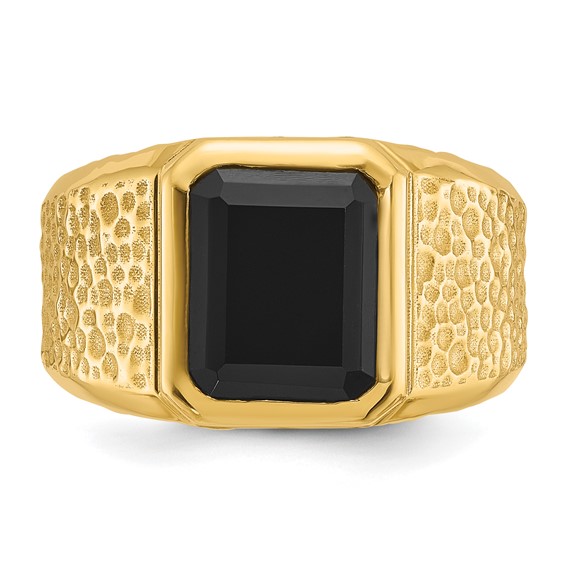 10ky Onyx Ring