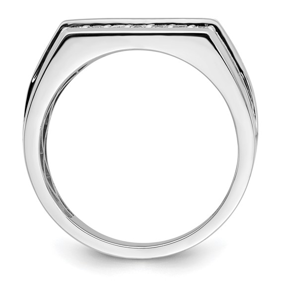 10kw IBGoodman Men's Created Blue Sapphire & Lab Grown Diamond Ring