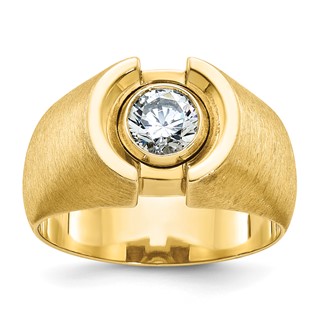 IB Goodman 14k Mens Polished and Satin Diamond Ring Mounting