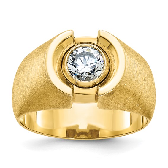 IB Goodman 14k Mens Polished and Satin Diamond Ring Mounting