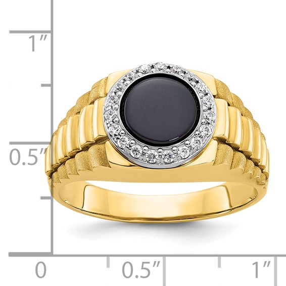 10k Two-Tone Fancy Ring Mounting