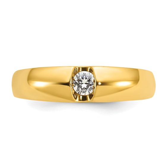  IB Goodman 14k Mens 1/5 carat Diamond Complete Ring