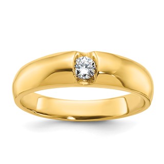  IB Goodman 14k Mens 1/5 carat Diamond Complete Ring