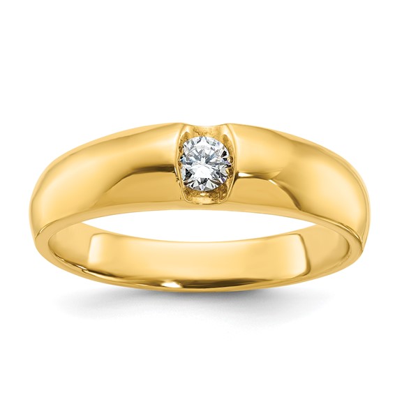 IB Goodman 14k Mens 1/5 carat Diamond Complete Ring