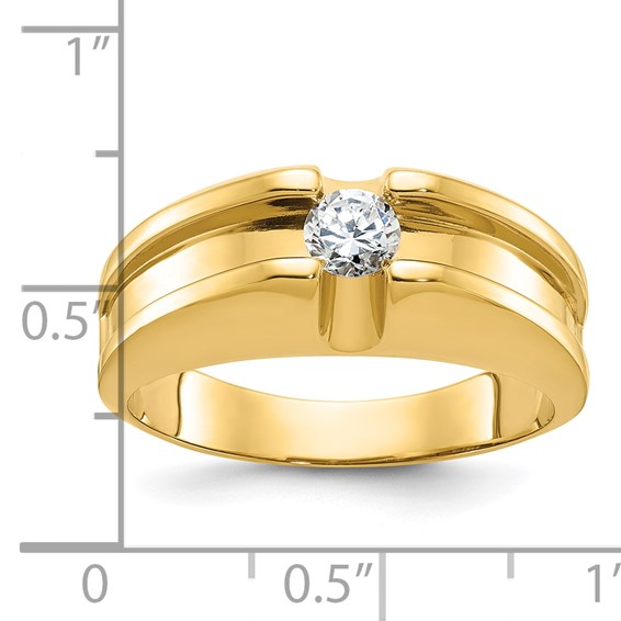 IB Goodman 14k Mens 1/3 carat Diamond Complete Ring