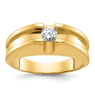 IB Goodman 14k Mens 1/3 carat Diamond Complete Ring