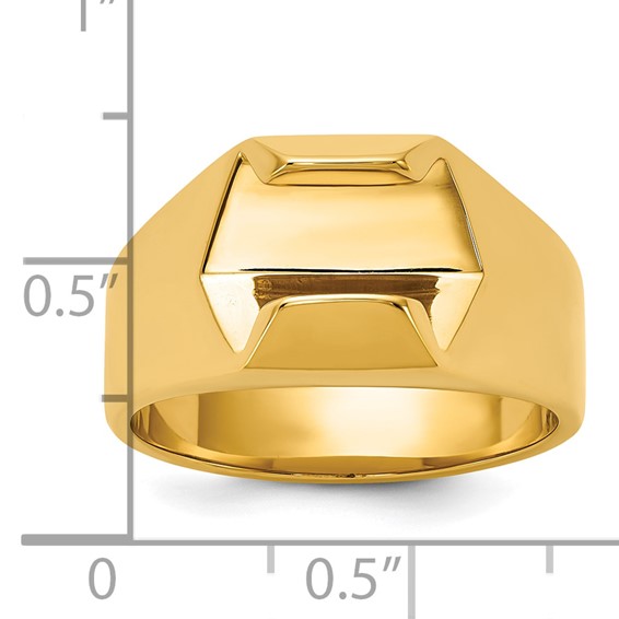 IB Goodman 14k Mens Polished Diamond Ring Mounting