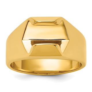 IB Goodman 14k Mens Polished Diamond Ring Mounting