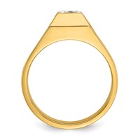 IBGoodman 14K Yellow Gold 1 Carat Lab Grown Diamond VS SI+ G+ Complete Men's Ring view 2