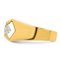IBGoodman 14K Yellow Gold 1 Carat Lab Grown Diamond VS SI+ G+ Complete Men's Ring view 3