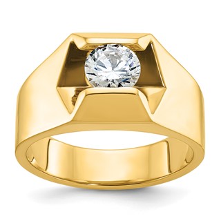 IBGoodman 14k 1 carat Lab Grown Diamond VS/SI+ G+ Complete Men's Ring