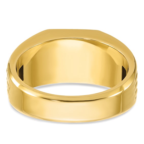 IB Goodman 14k Two-tone Mens 1/2 carat Diamond Complete Ring