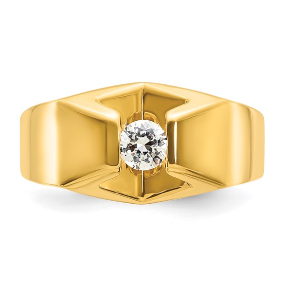 IB Goodman 14k Mens 1/3 carat Diamond Complete Ring