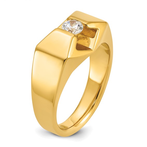 IB Goodman 14k Mens 1/3 carat Diamond Complete Ring