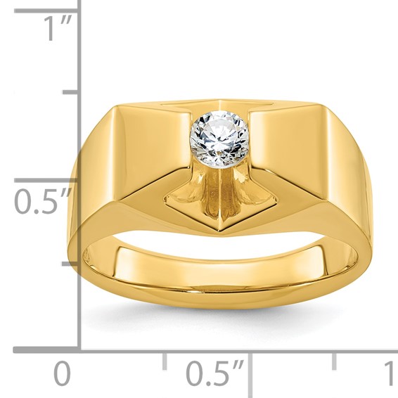 IB Goodman 14k Mens 1/3 carat Diamond Complete Ring