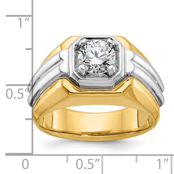 IB Goodman 14k Two-tone Mens Diamond Ring Mounting