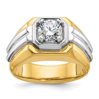 IB Goodman 14k Two-tone Mens Diamond Ring Mounting