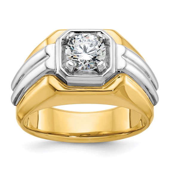 IB Goodman 14k Two-tone Mens Diamond Ring Mounting