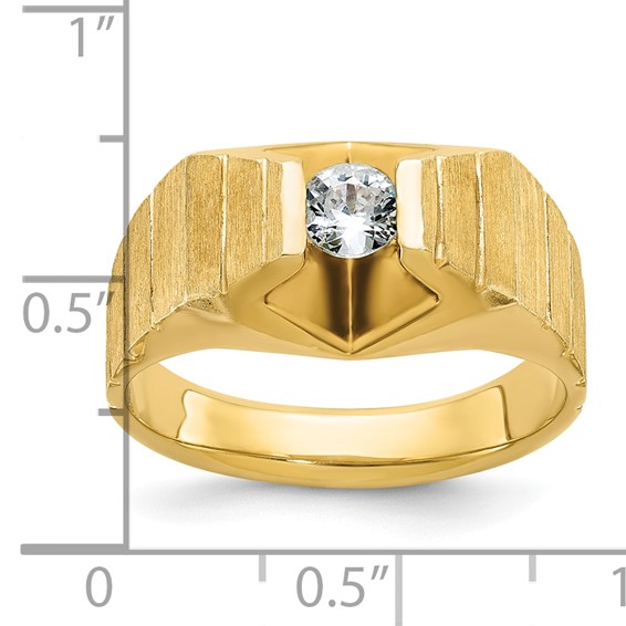 IB Goodman 14k Mens Polished and Satin Diamond Ring Mounting