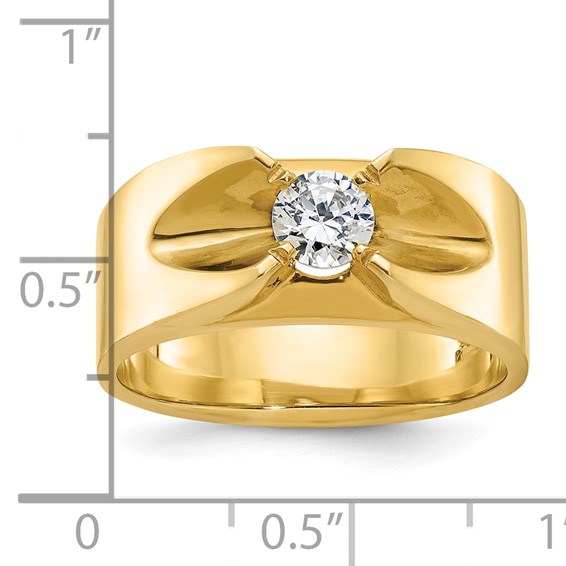 IB Goodman 14k Mens 1/2 carat Diamond Complete Ring