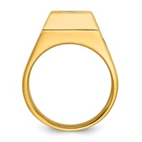 IBGoodman 14K Yellow Gold 2.50 Carat Lab Grown Diamond VS SI+ G+ Complete Men's Ring view 2