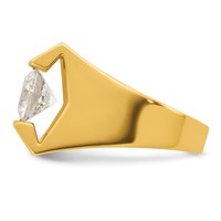 IBGoodman 14K Yellow Gold 2.50 Carat Lab Grown Diamond VS SI+ G+ Complete Men's Ring view 3