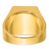 IBGoodman 14K Yellow Gold 2.50 Carat Lab Grown Diamond VS SI+ G+ Complete Men's Ring view 5