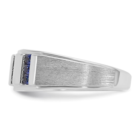 Men's Created Sapphire & Diamond Rings