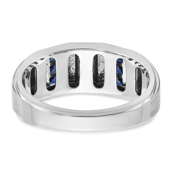 Men's Created Sapphire & Diamond Rings