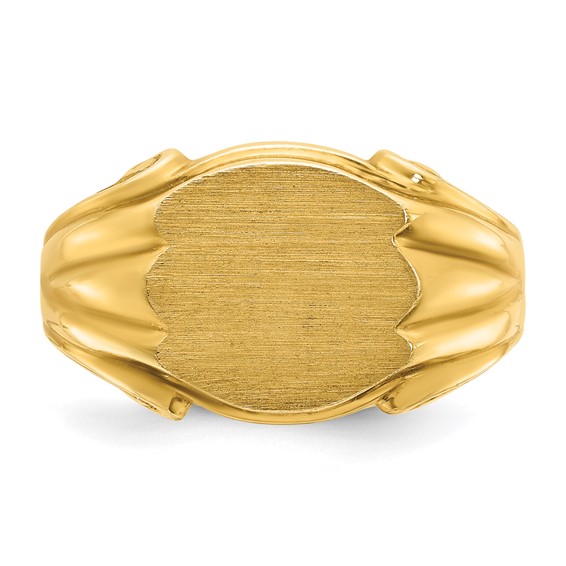 IB Goodman 14k 12x10mm Mens Signet Ring