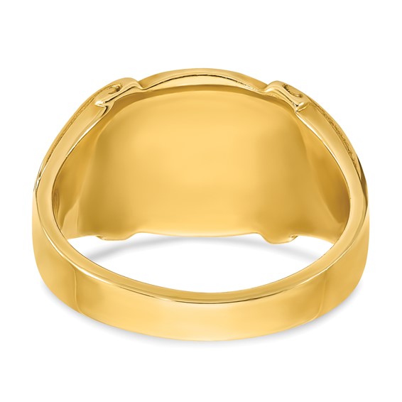 IB Goodman 14k 12x10mm Mens Signet Ring