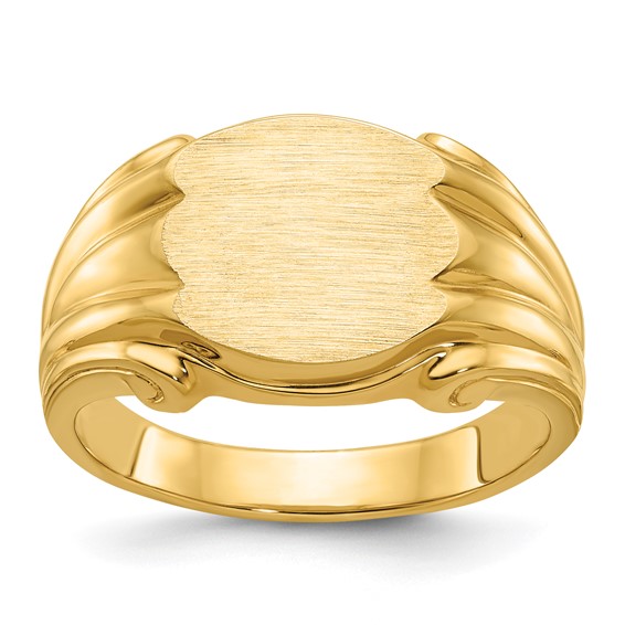 IB Goodman 14k 12x10mm Mens Signet Ring